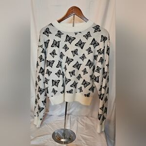 Stella Tweed Butterfly Crew Sweater 🦋